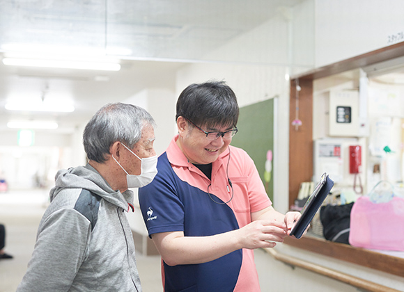 人間と人間が係わり合う高齢者福祉施設